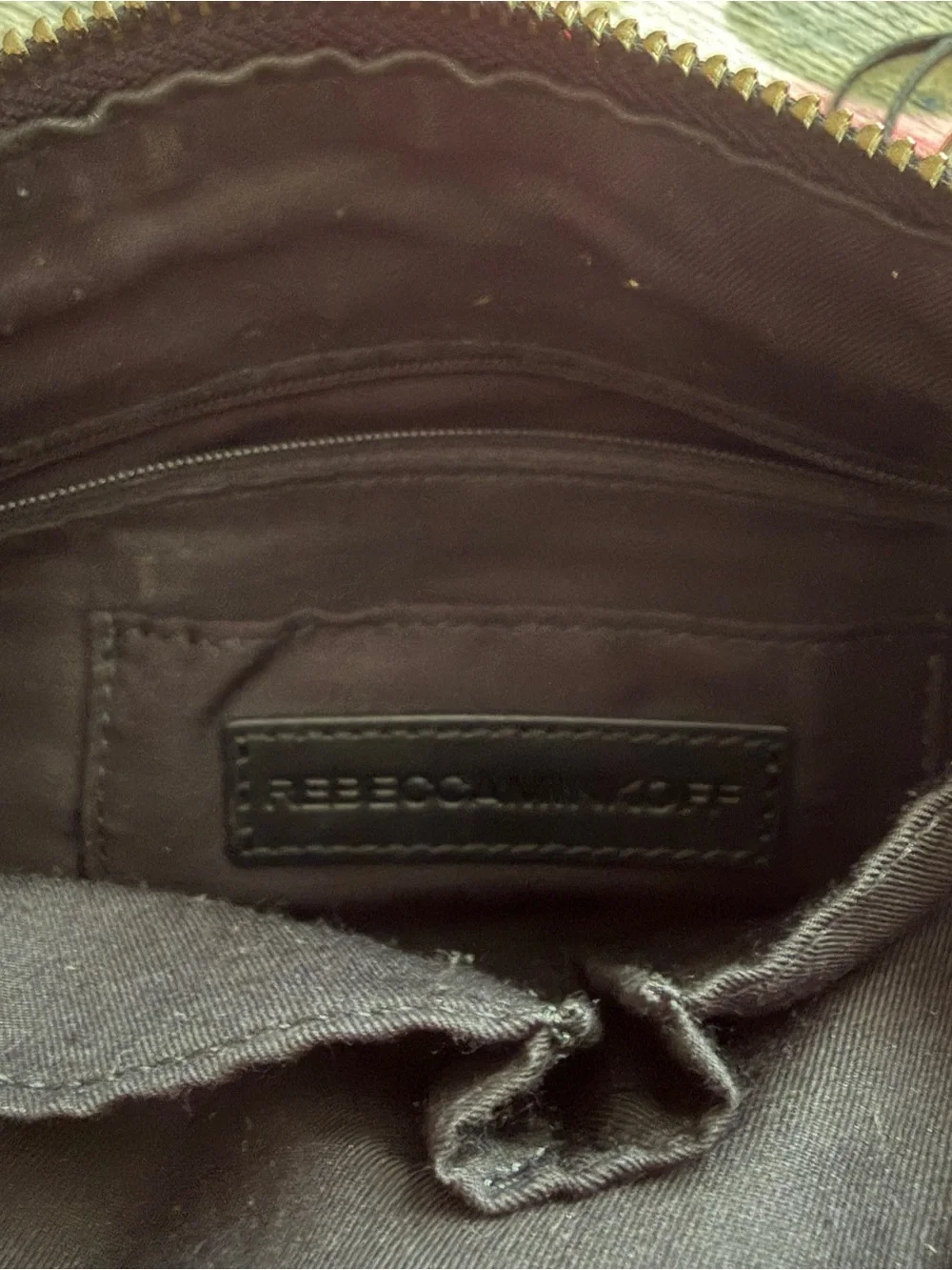 Rebecca Minkoff Micro Moto Black Leather Satchel